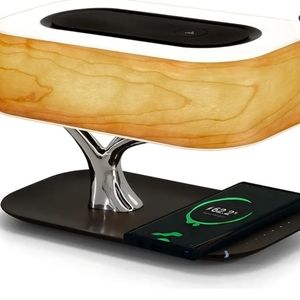 Bedside Lamp Light of Tree Pro Desk Lamp with 10W Fast Wireless Charger and Blue
